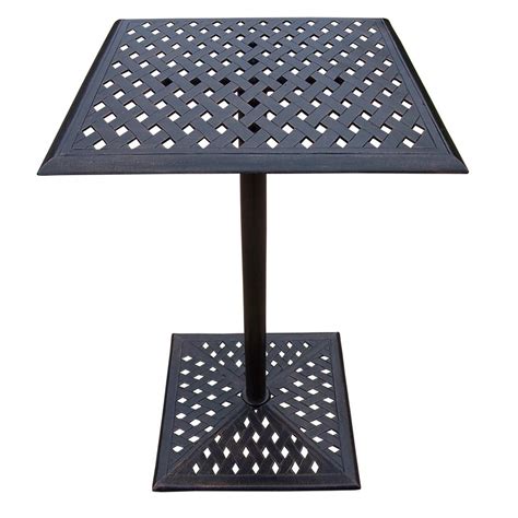 Rated 4.5 out of 5 stars. Square Metal Bar Height Outdoor Dining Table-HD3021-BT2644 ...
