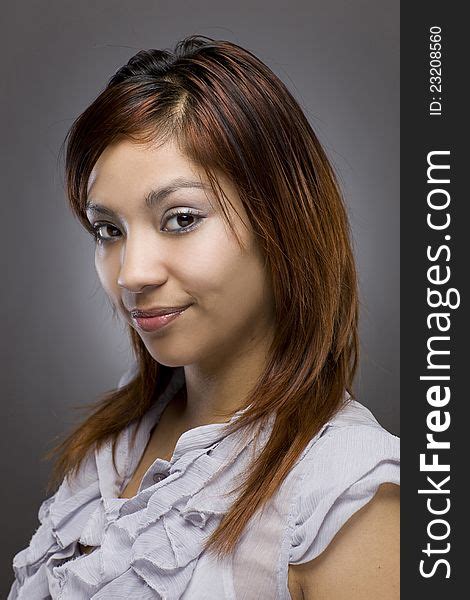 Flirty Hispanic Woman Portrait Free Stock Images And Photos 23208560
