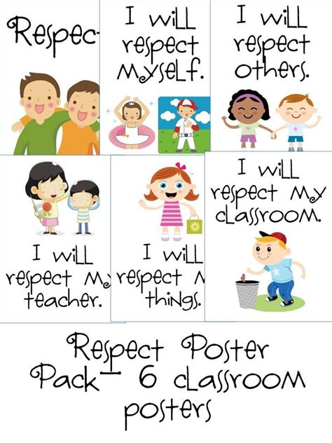 Respect Classroom Posters By Learning 4 Keeps Teachers Pay Teachers