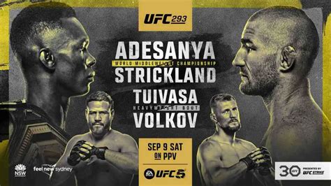 Ufc 293 Results Live From Early Prelims And Ppv Main Card