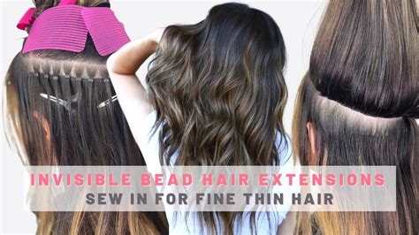 Invisible Hybrid Weft Hair Extensions Install For Fine Hair Mirella Manelli Education