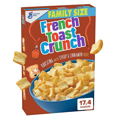 French Toast Crunch Breakfast Cereal Crispy Sweetened Corn Cereal 17