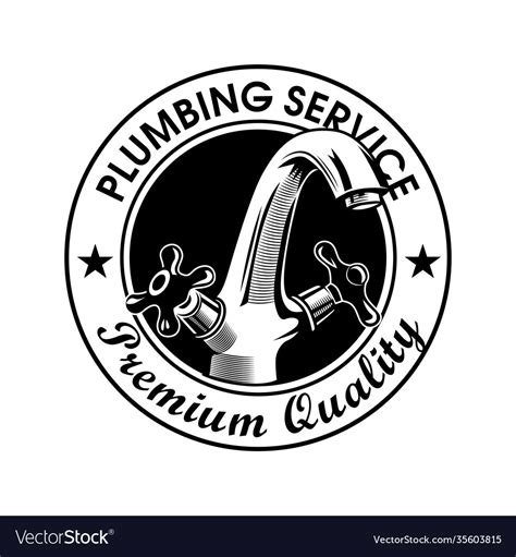 Plumbing Service Stamp Royalty Free Vector Image