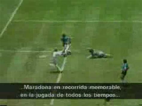 Maradona gol del siglo contra los ingleses world cup mexico 1986. Gol de maradona a los ingleses relatos de victor Hugo morales.flv - YouTube