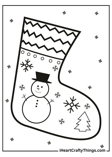 Coloring Pages For Christmas Stockings