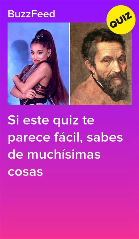 Si este quiz te parece fácil sabes de muchísimas cosas Quizzes en español Cuestionarios