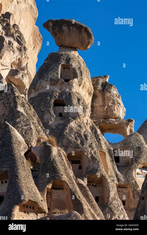 Rock Formations In Uchisar Cappadocia Turkey Stock Photo Alamy