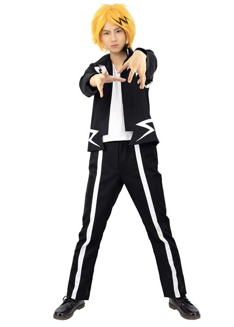 My Hero Academia Denki Kaminari Jacket Set Cosplay Costume Outfits With