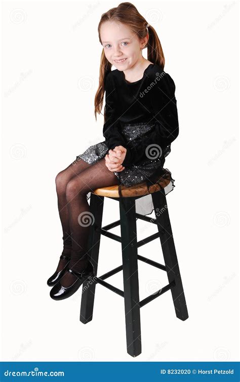 Assento da menina foto de stock Imagem de meia fêmea 8232020