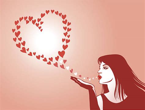 Blowing A Kiss Illustrations Royalty Free Vector Graphics And Clip Art