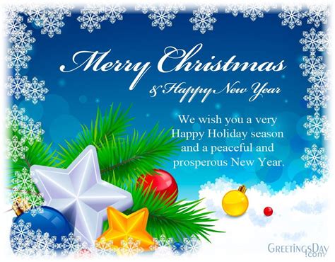 Xmas Greeting Card Messages Card Template