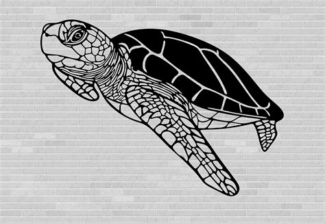 Turtle Svg Turtle Silhouette Turtle Clipart Sea Turtle Svg Etsy