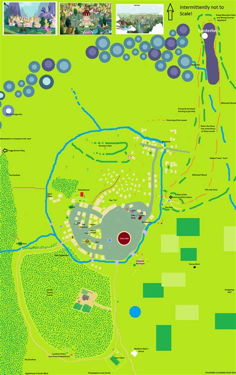 Map Of Ponyville Labeled V10 By Aurek Skyclimber On Deviantart