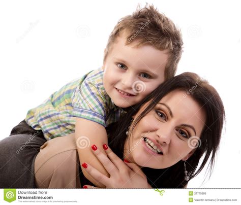 Mutter Und Sohn Stockfoto Bild Von Mamma Farbe Mutter 27775686