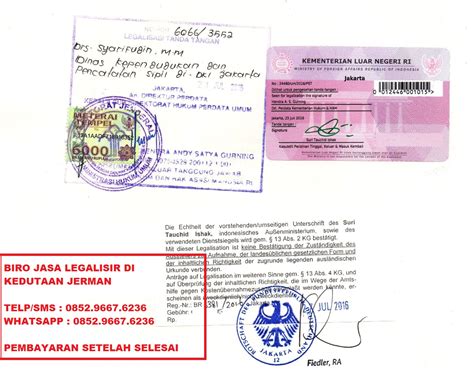 Cara Legalisir Dokumen Di Kedutaan Jerman Jasa Pengurusan Visa Dan