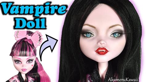 Vampire Doll Repaint Draculaura Revamp Youtube