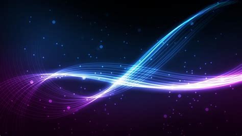 Multicolor Purple Wavy Lines Graphics Curves