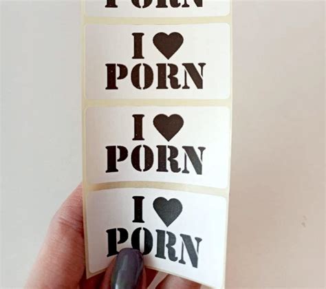 I Love Porn Sticker Stickers 25 1000 Pack Porn Stickers Joke Etsy