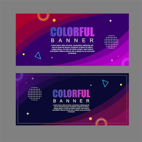 Premium Vector Abstract Colorful Banner Template