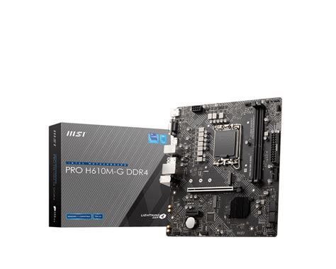 Pro H610m G Ddr4 Motherboard M Atx Intel 12th Gen Processors