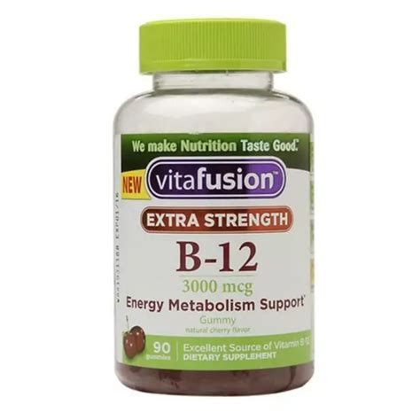 Vitafusion Extra Strength Vitamin B12 Gummies 90 Count Packaging May