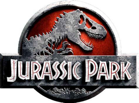 Jurassic Park Metal Logo Classic Round Sticker Ubicaciondepersonascdmxgobmx
