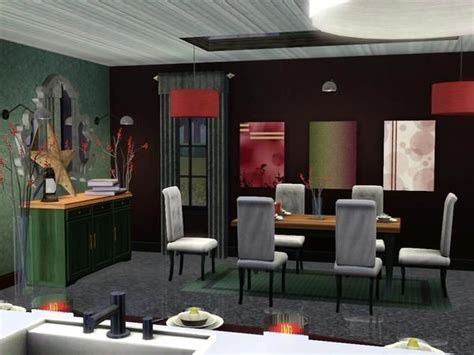 Midtown Contemporary Modern Dining Room By Simman123 Sims 3