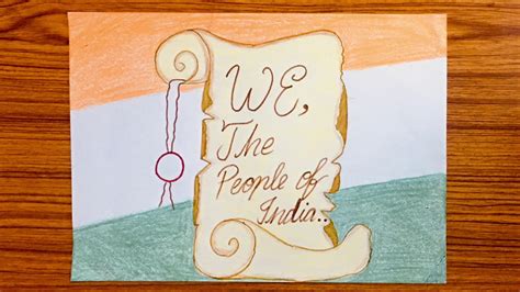Constitution Day Of India November 26 Drawing Easy Constitution Day
