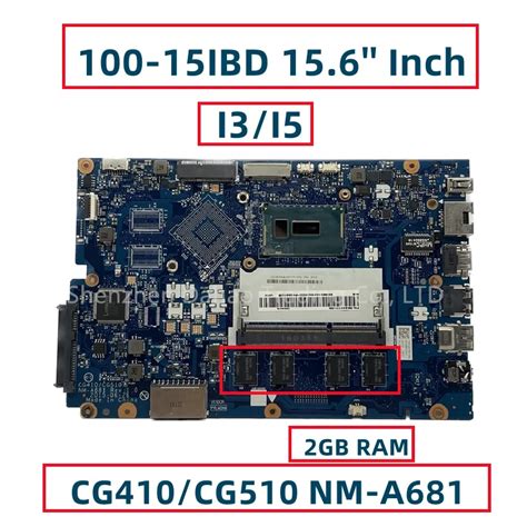 For Lenovo Ideapad B50 50 100 15ibd Laptop Motherboard With 3825u I3 I5