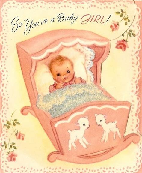 Card Vintage Baby Pictures Vintage Baby Girl Baby Images Retro Baby