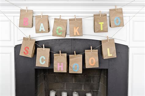 Back To School Diy Brown Bag Banner Project Nursery