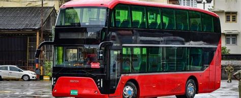 Indias First Electric Double Decker Ac Bus Unveiled By Switch Mobility