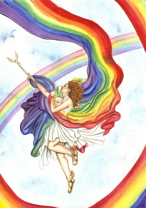 Mythology Of Rainbows Iris Goddess Greek Mythology Art Iris