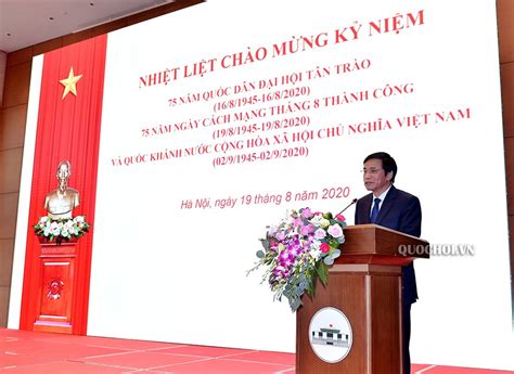 We did not find results for: Chủ tịch Quốc hội dự kỷ niệm 75 năm Cách mạng Tháng 8 ...