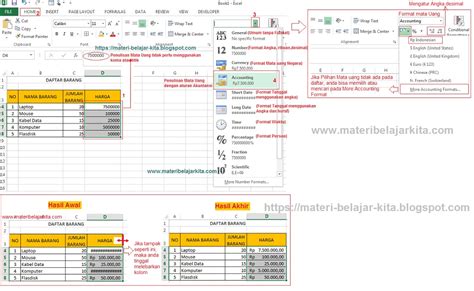 Cara Memasukkan Dan Mengolah Data Di Microsoft Excel Materi Belajar Kita