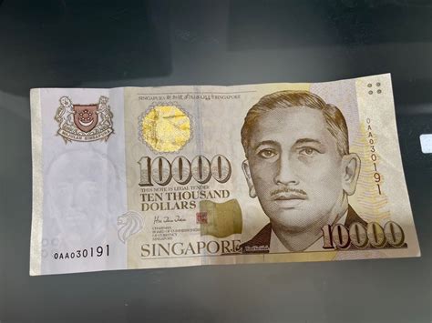 10000 Singapore Note Hobbies And Toys Memorabilia And Collectibles