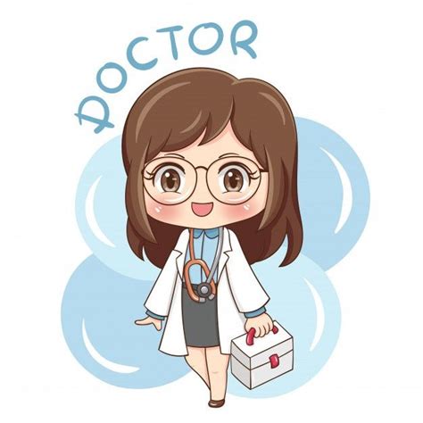 Premium Vector Female Character Character Doctor Illustration Cute