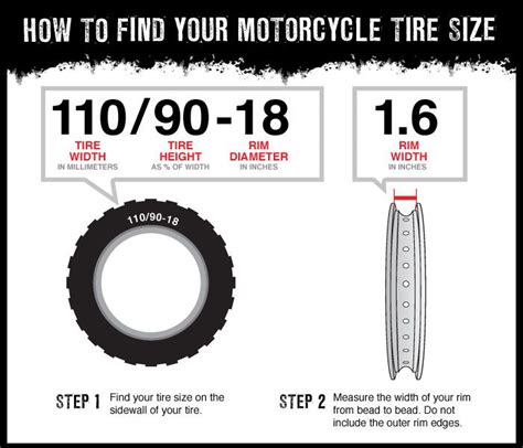 Motorcycle tire size | Reifengröße
