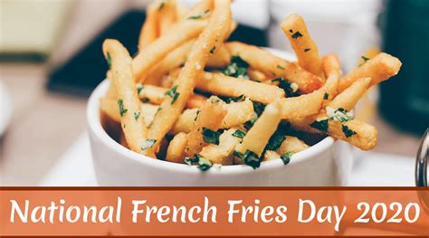 National friendship day slogans 2020 happy friendship day to the friend who has filled my life with beautiful colours. National French Fries Day 2020 in US: Crunchy Facts About ...