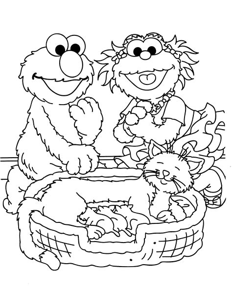Sesame Street Printable Coloring Pages