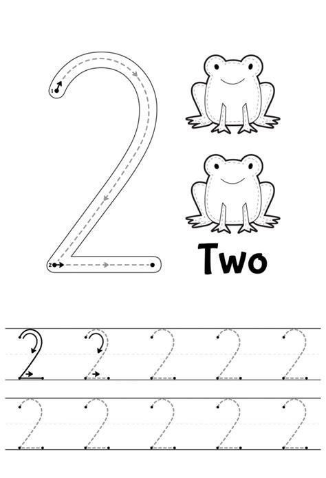 Start by scrolling to the bottom of the post, under the terms of use, and click on the text link that says >> download <<. Number 2 Tracing Worksheets | Preschool number worksheets ...