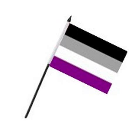 asexual flag on stick qx shop