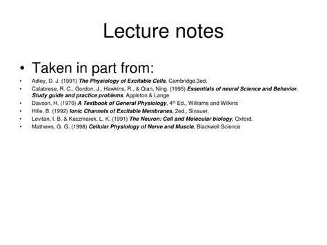 PPT Lecture Notes PowerPoint Presentation Free Download ID