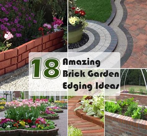 It can be used to make walls, walkways, and paths. 18 Brick Garden Edging Ideas That Looks Amazing | Gardenoid