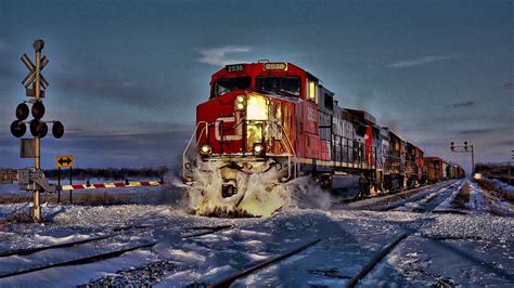Train Winter Freight Train Snow Diesel Locomotives Wallpapers Hd