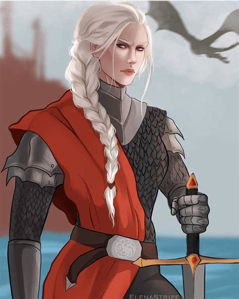 Game Of Thrones Fanart On Instagram Visenya Targaryen By Elenastripe