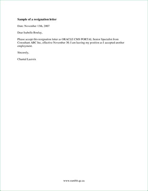 A letter of resignation is written to announce the author's intent to leave a position currently held, such as an office, employment or commission. ,https://letterbuis.com/new-simple-resignation-letter-sample-download/ | Resignation letter ...