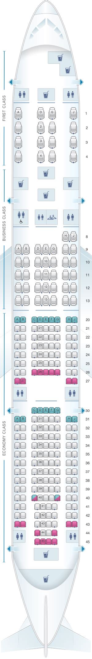 Seat Map American Airlines Boeing B777 200
