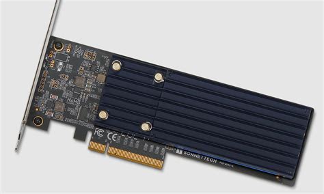 Sonnet Announces Pci Express 30 Adapter Card Featuring Two Nvme Ssd