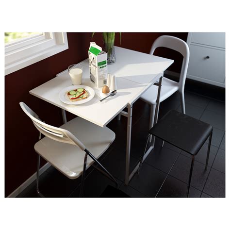 Muddus Meja Dengan Daun Meja Lipat Putih 4892x60 Cm Ikea Indonesia